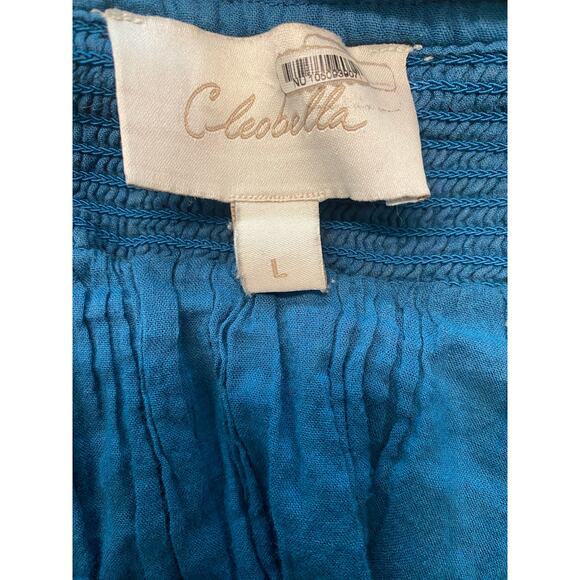 Cleobella Violette Mini Dress L Boho Off Shoulder Floral Sold At Free People - Picture 4 of 9